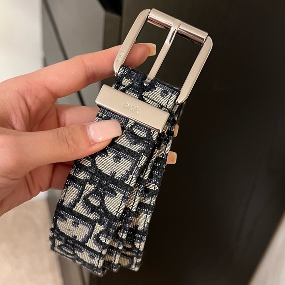 Black and Beige Dior Oblique Jacquard, 35 MM - Picture 3 of 5